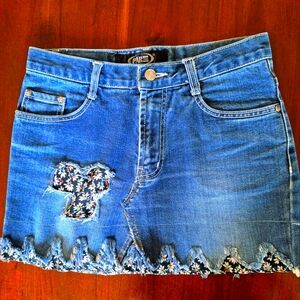 Women's Blue Denim Skirt